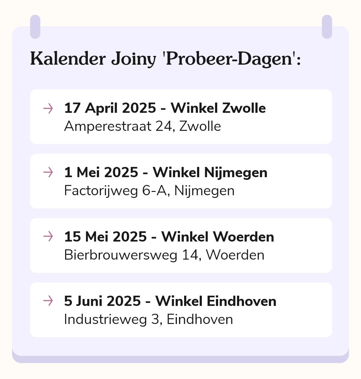 Kalender Joiny