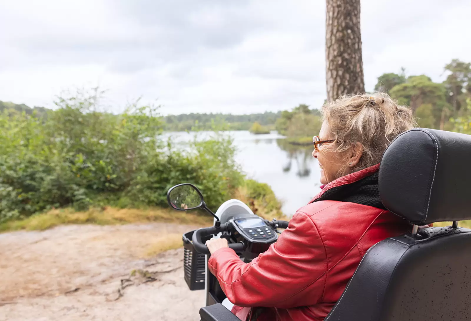 Scootmobiel uitzicht