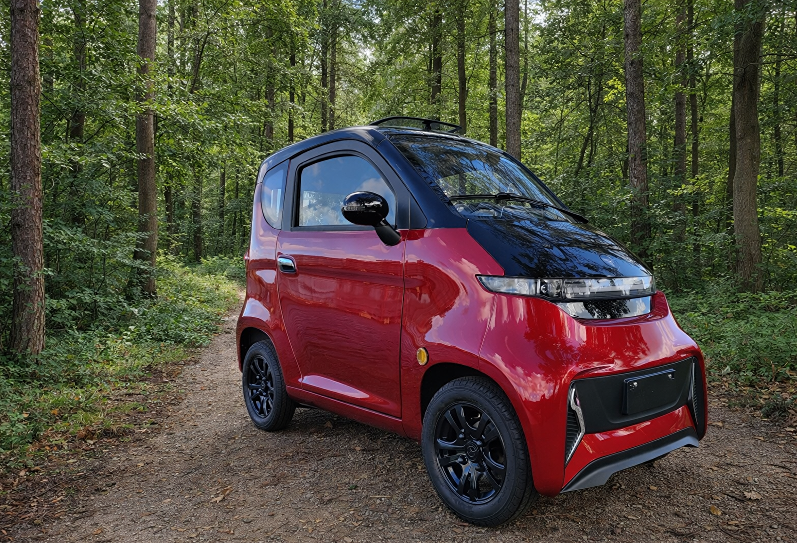 Overdekt scootmobiel auto