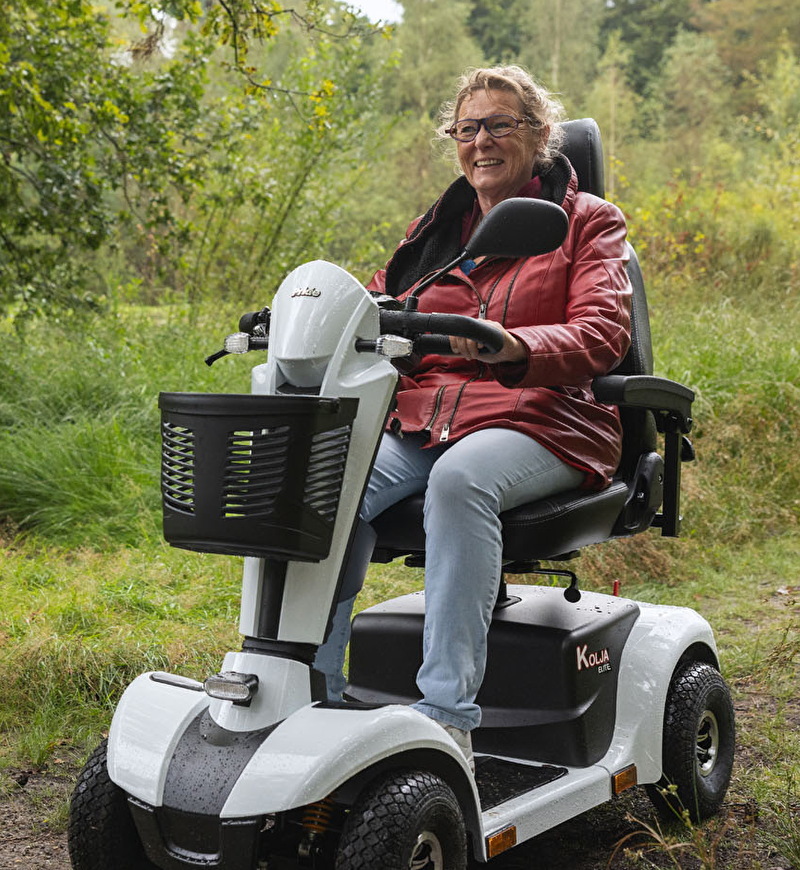 Scootmobiel in de natuur