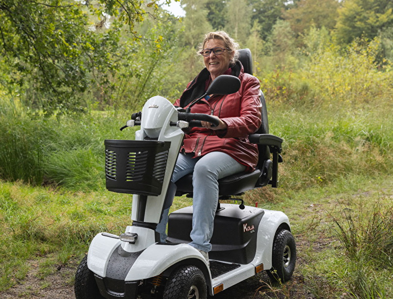 Scootmobiel in de natuur