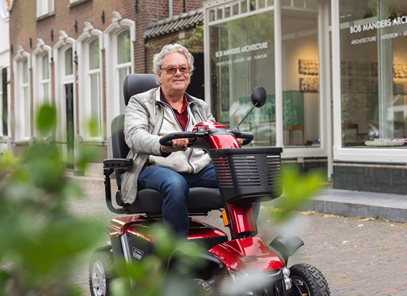 Scootmobiel winkelstraat