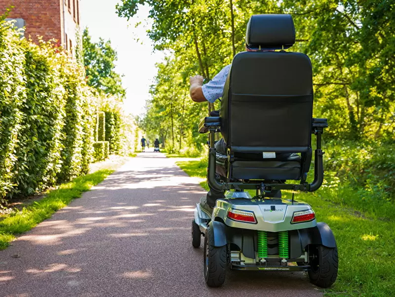 Achterkant scootmobiel