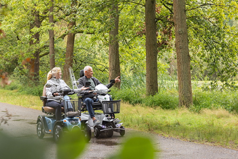 Scootmobiel in de natuur
