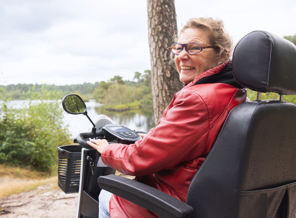 Lekker buiten met de scootmobiel
