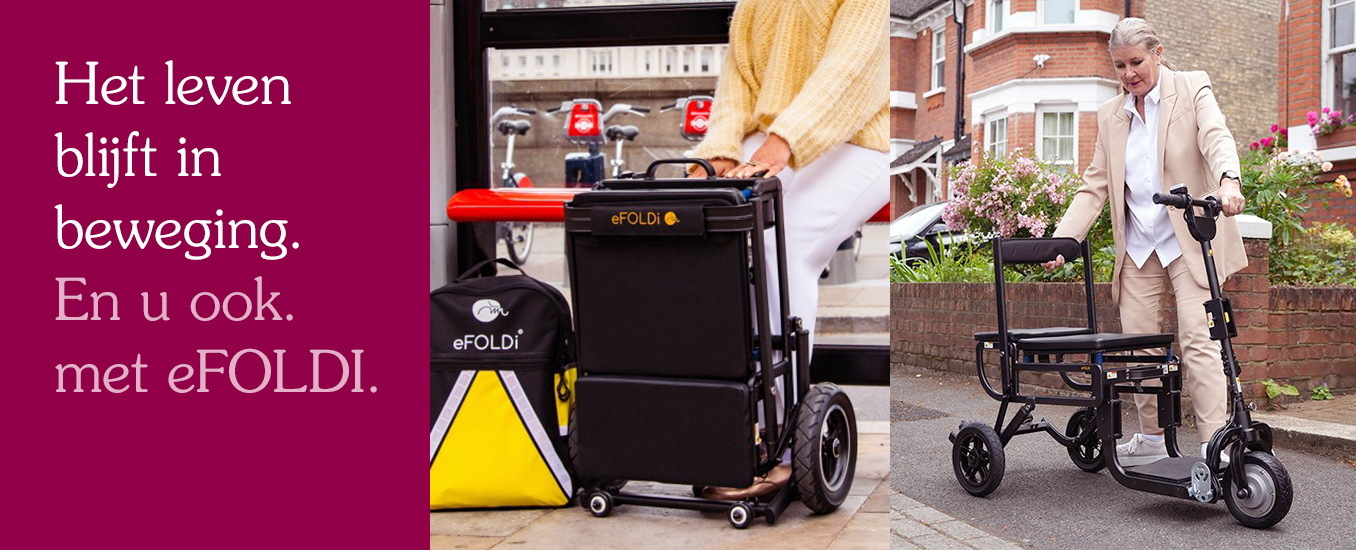 ultralichte opvouwbare scootmobiel header