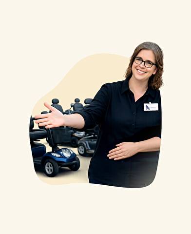 Scootmobiel winkelbezoek